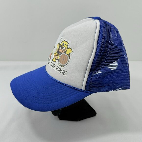 Vintage Otto Nintendo 8 Bit Game Themed Baseball Hat Pixel Trucker Mesh SnapBack - Picture 2 of 12